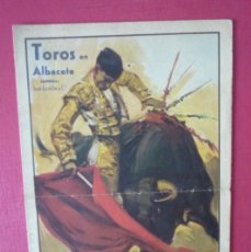 Carteles Toros: TOROS.- ALBACETE. 5 FAMOSAS CORRIDAS DE FERIA EN 1935.