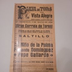 Carteles Toros: CARTEL TOROS MADRID 5 MAYO 1935. CAYETANO ORDÓÑEZ NIÑO PALMA FERNANDO DOMÍNGUEZ PEPE GALLARDO. Lote 374865224