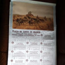 Carteles Toros: CARTEL SEDA CORRIDAS DE TOROS SAN ISIDRO EN MADRID AÑO 1968. Lote 390939374