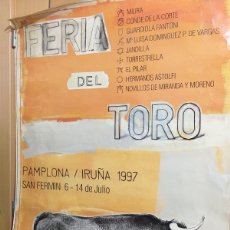 Carteles Toros: CARTEL DE TOROS IRUÑA 1997. Lote 392124774