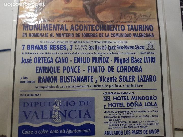 Carteles toros: PLAZA DE TOROS DE CASTELLON 94 - Foto 2