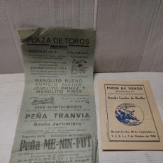 Carteles Toros: CARTEL TOROS EN ALGEMESÍ 1945 - GRANDIOSA NOVILLADA BUENO, PASTOR, GÓMEZ Y RIBES