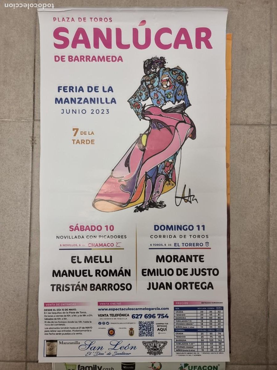Carteles toros: Cartel toros sanlucar 2023 - Foto 1