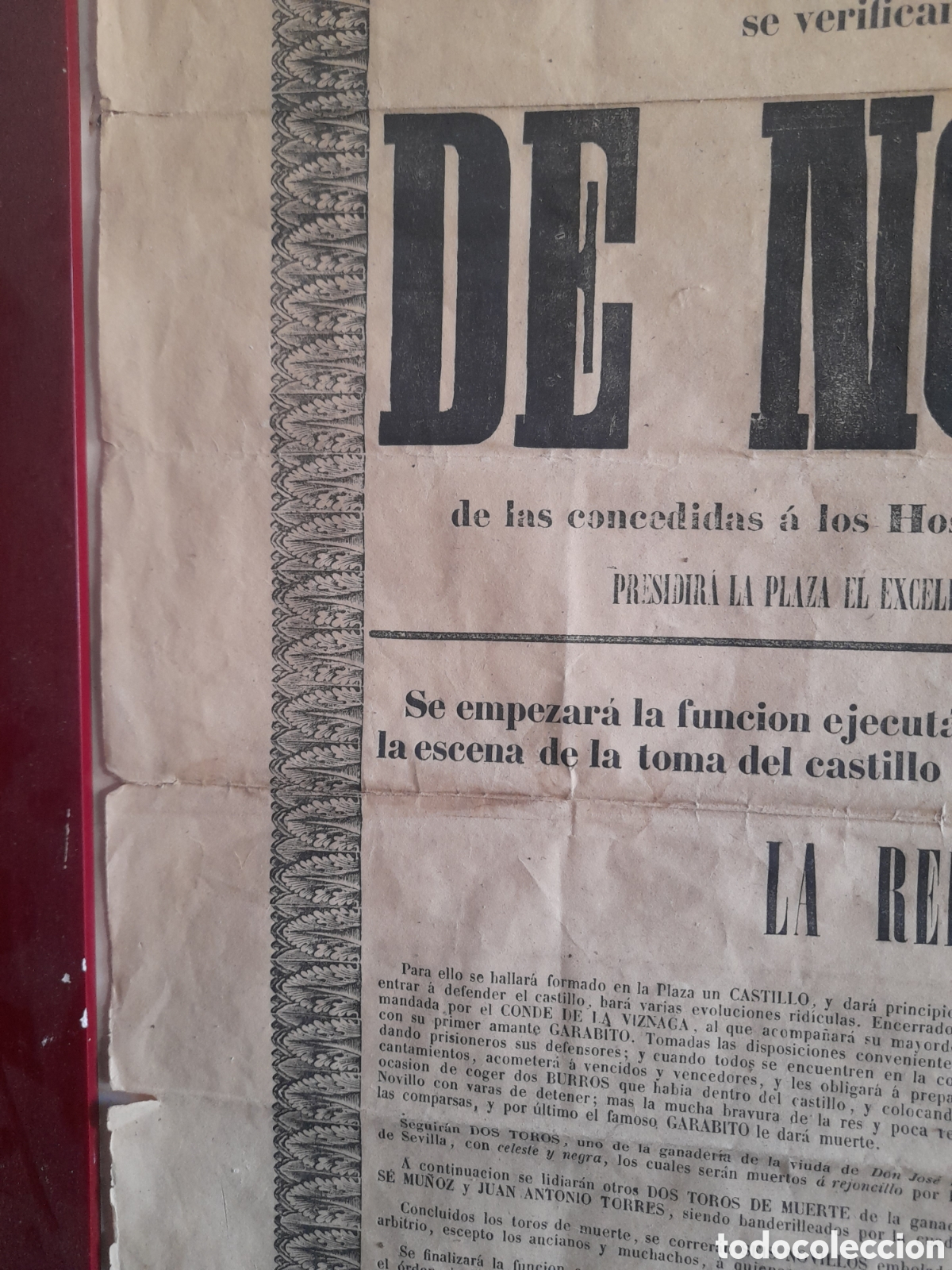 Carteles toros: Cartel de toros de 1843, de Madrid - Foto 6
