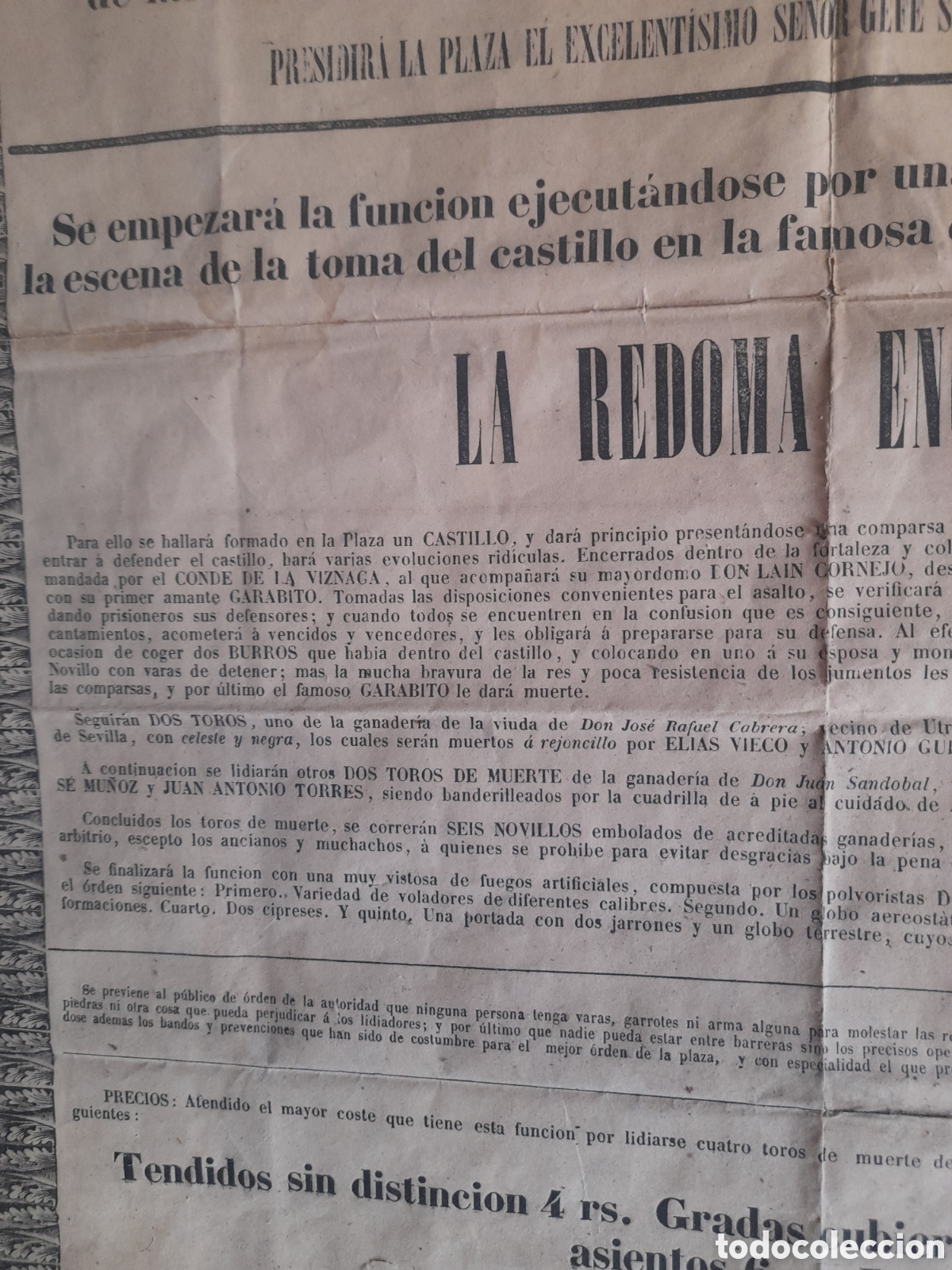 Carteles toros: Cartel de toros de 1843, de Madrid - Foto 9