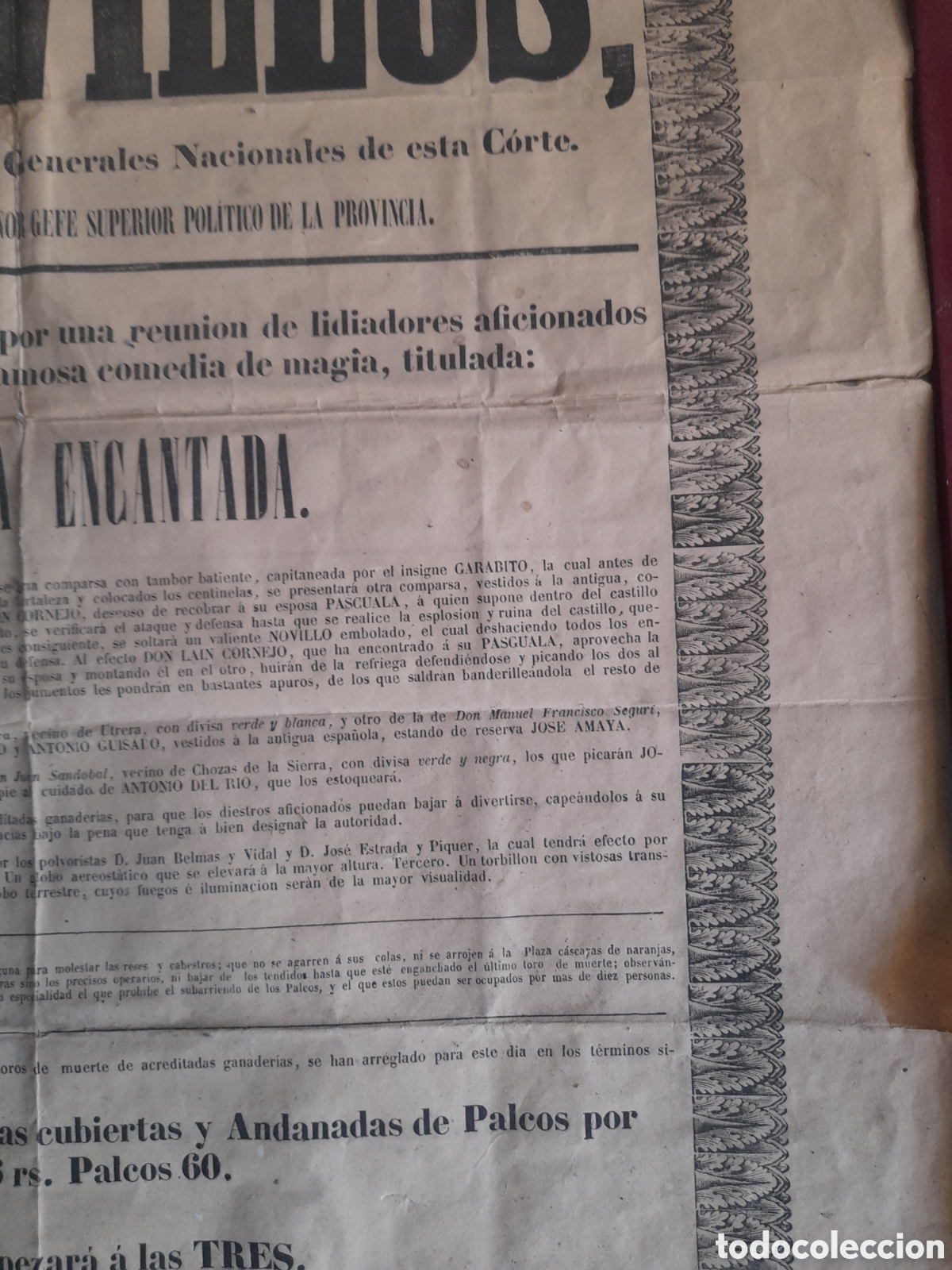 Carteles toros: Cartel de toros de 1843, de Madrid - Foto 11