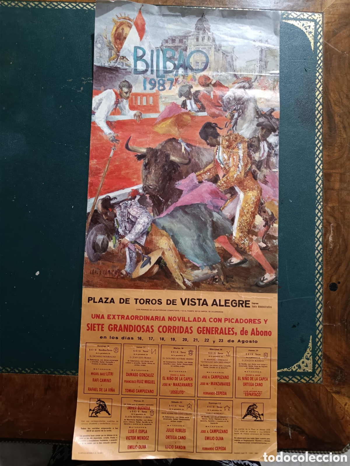 Carteles toros: Cartel de toros Bilbao 1987 - Foto 1