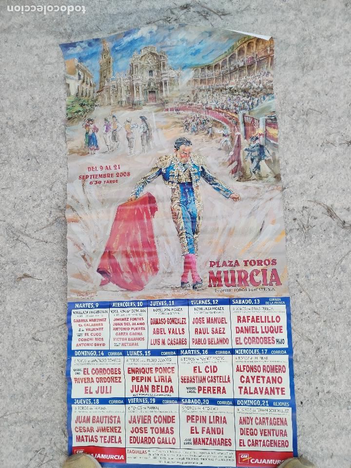 Carteles toros: plaza de toros de murcia, feria 2008 - Foto 1