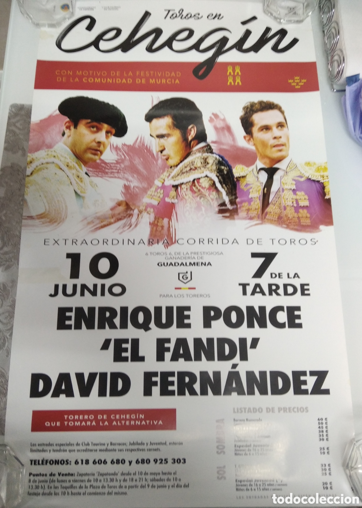 Carteles toros: CARTEL DE TOROS EN CEHEG&Iacute;N - Foto 1