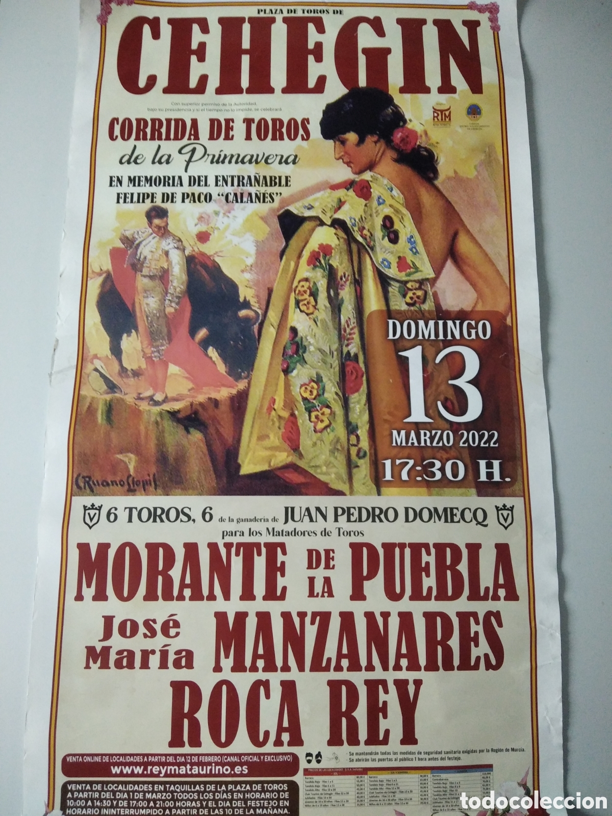 Carteles toros: CARTEL DE TOROS EN CEHEG&Iacute;N - Foto 1