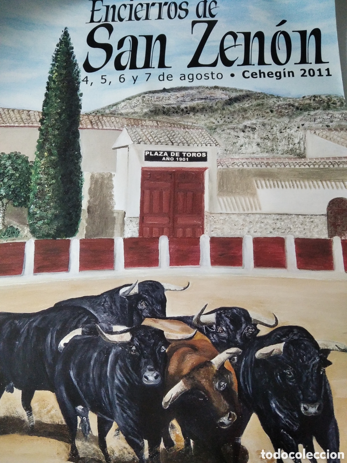 Carteles toros: CARTEL ENCIERROS DE CEHEG&Iacute;N - Foto 1