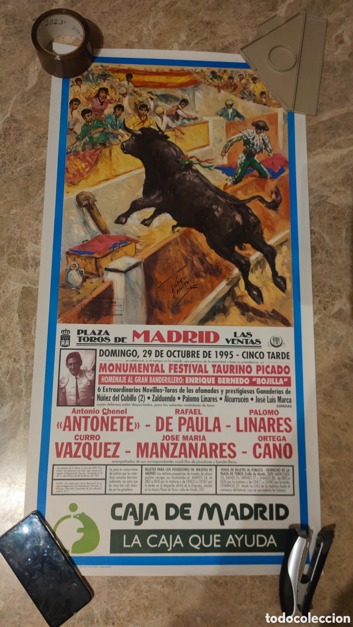 Carteles toros: Cartel toros Las Ventas - Foto 1