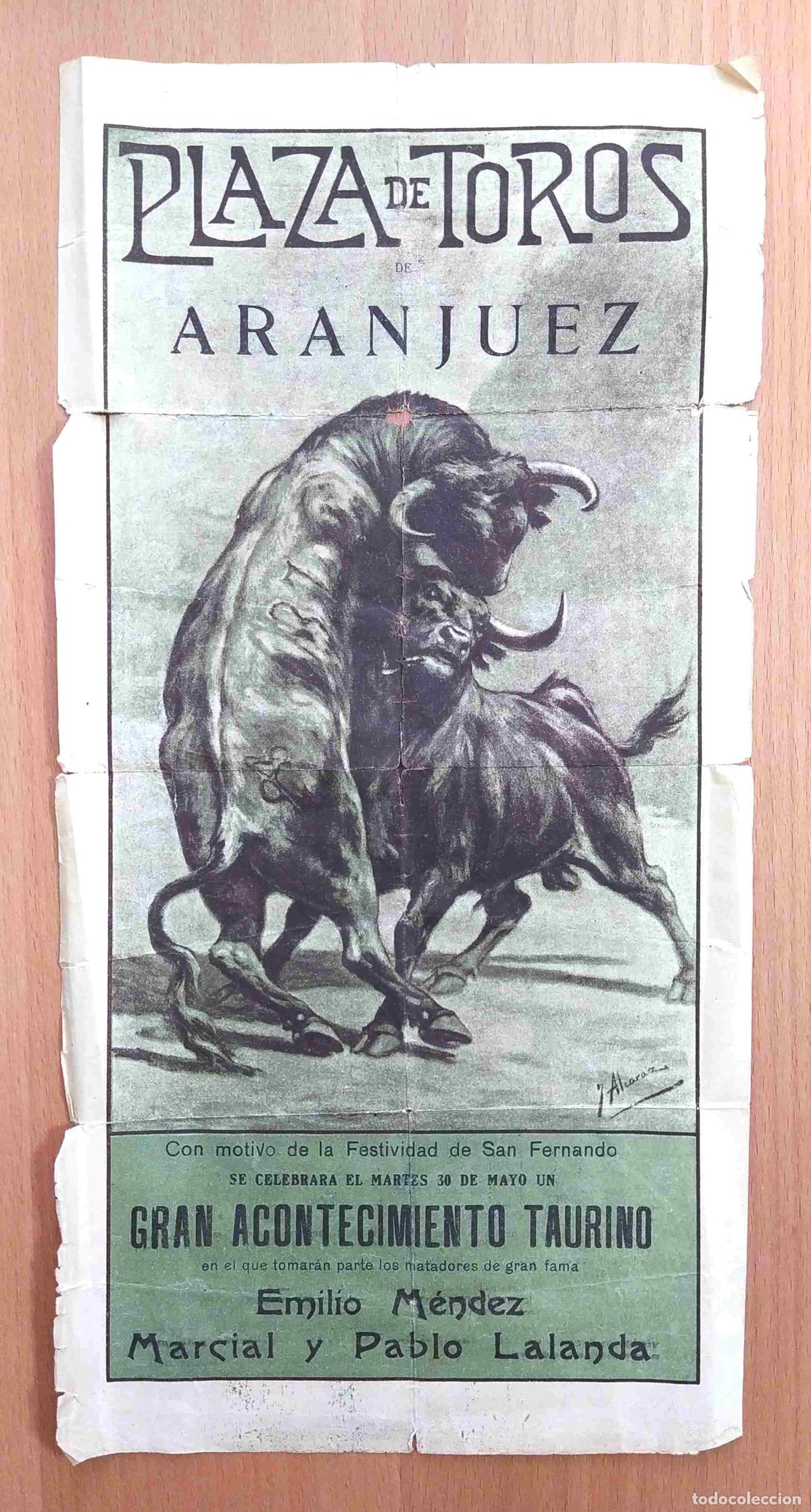 Carteles toros: cartel Plaza de Toros de Aranjuez - Foto 1