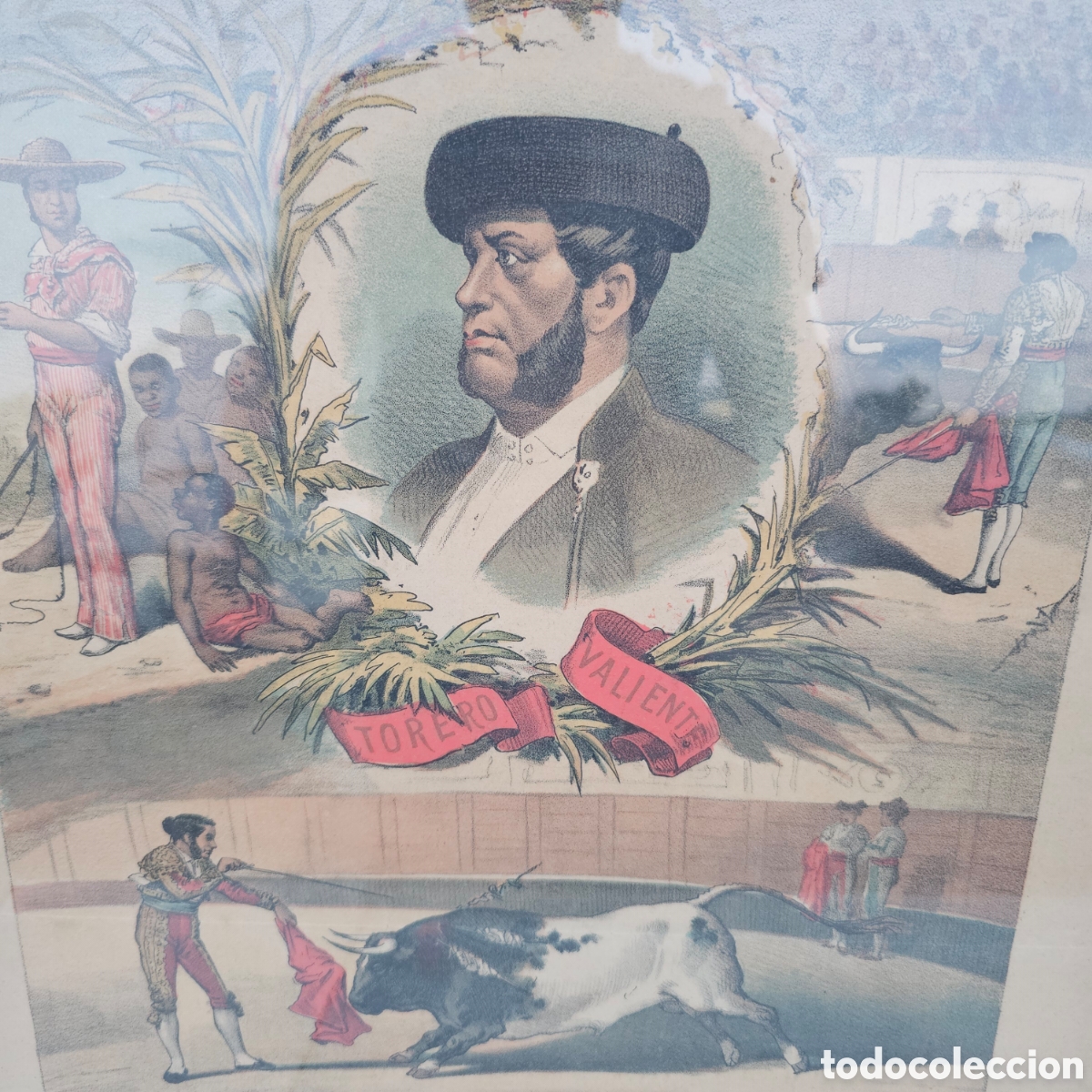 Carteles toros: LITOGRAF&Iacute;A DE J. PALACIOS TITULADA LA LIDIA - Foto 4
