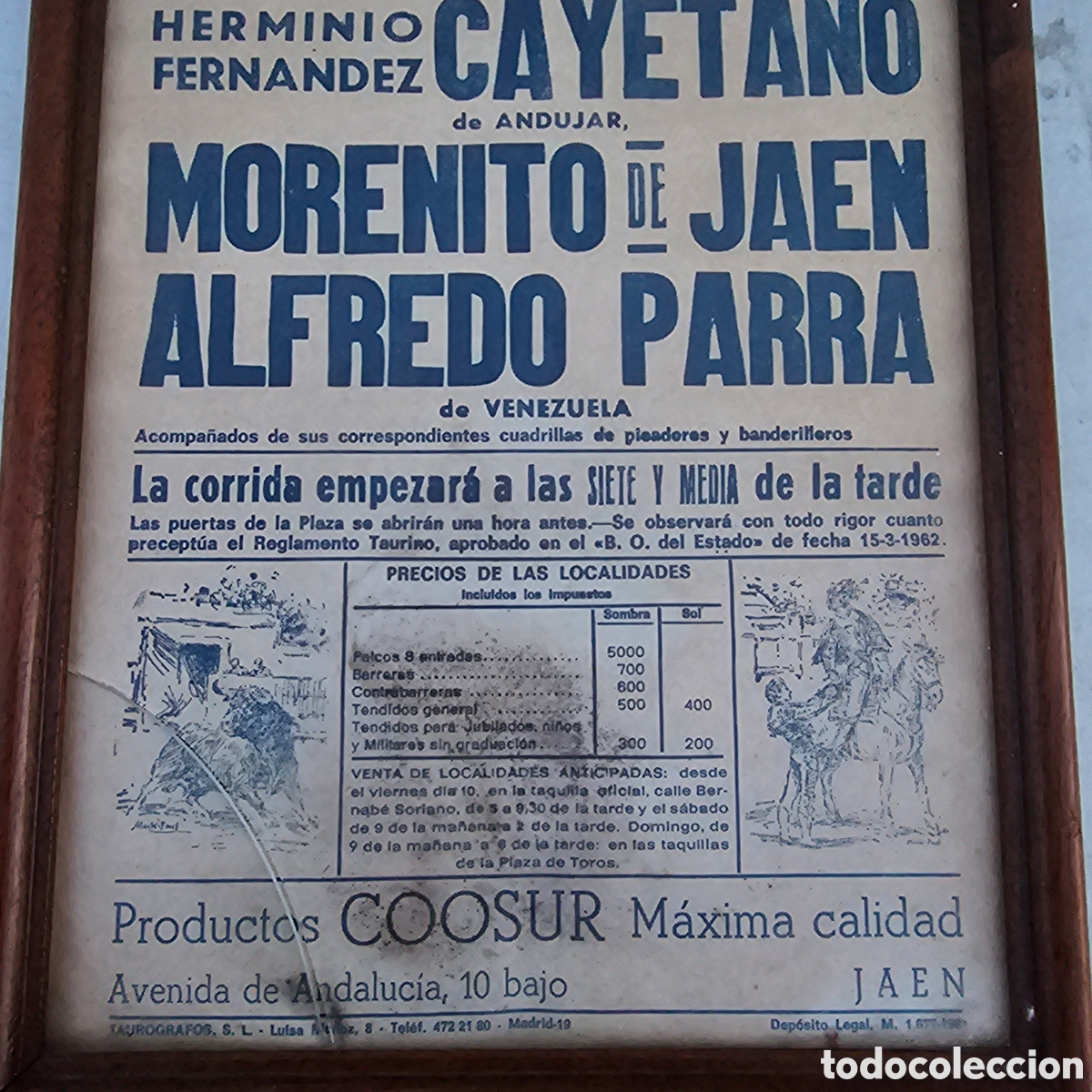 Carteles toros: CARTEL TOROS JAEN 1981 - Foto 3