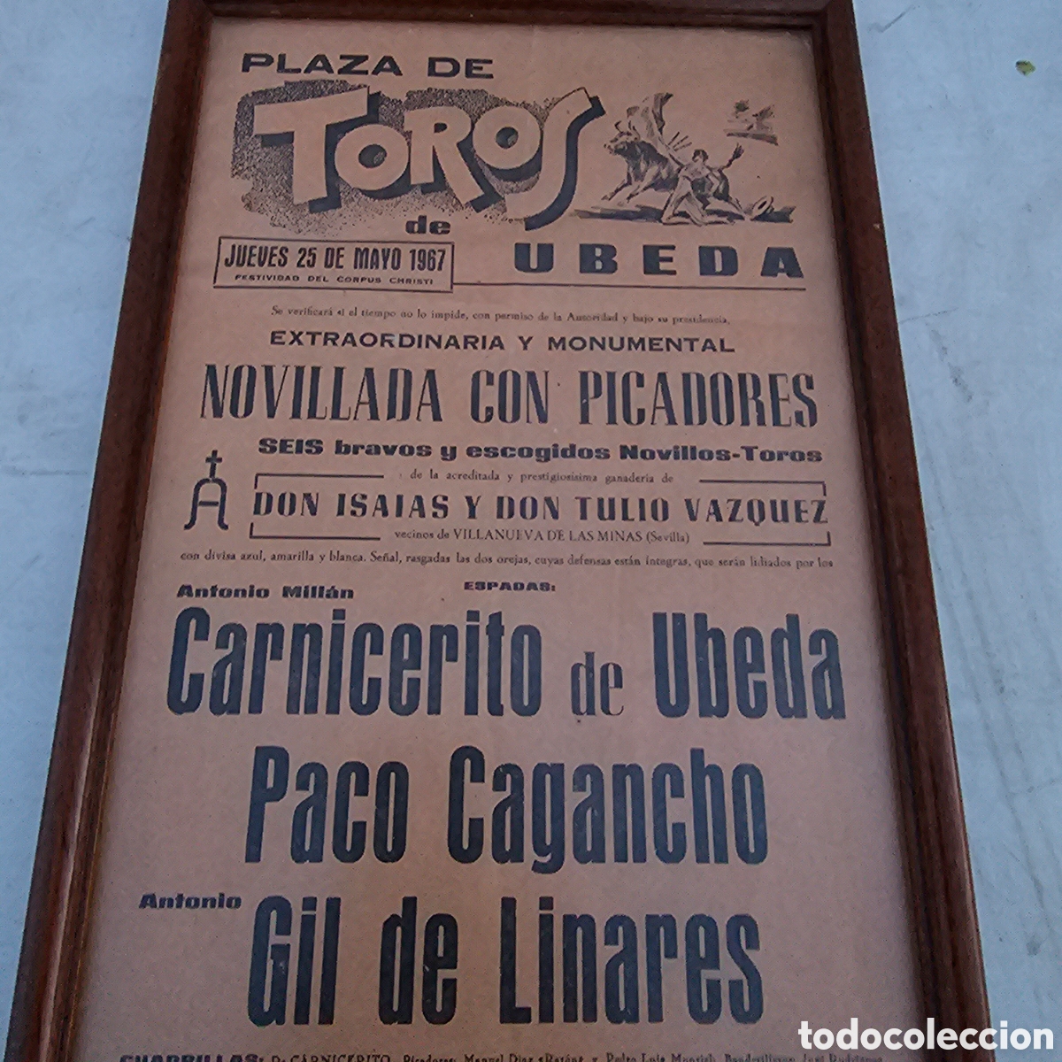 Carteles toros: CARTEL TOROS EN UBEDA 1967 - Foto 2