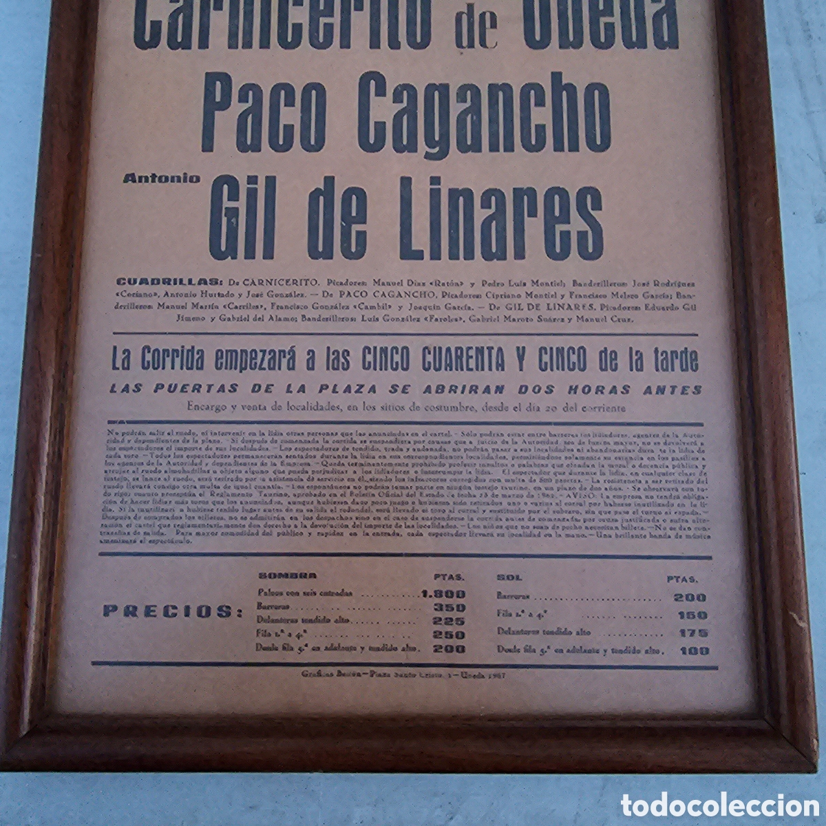 Carteles toros: CARTEL TOROS EN UBEDA 1967 - Foto 3