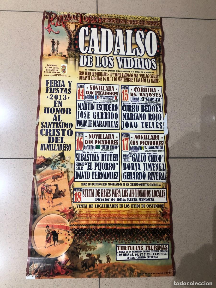 Carteles toros: RT- PLAZA DE TOROS DE CADALSO DE LOS VIDRIOS 2.013 - Foto 1