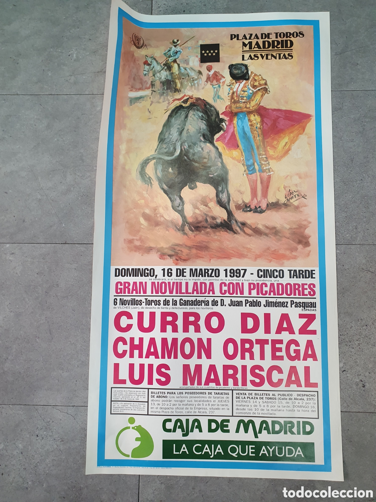 Carteles toros: Cartel toros Las Ventas Madrid. (L4) - Foto 1