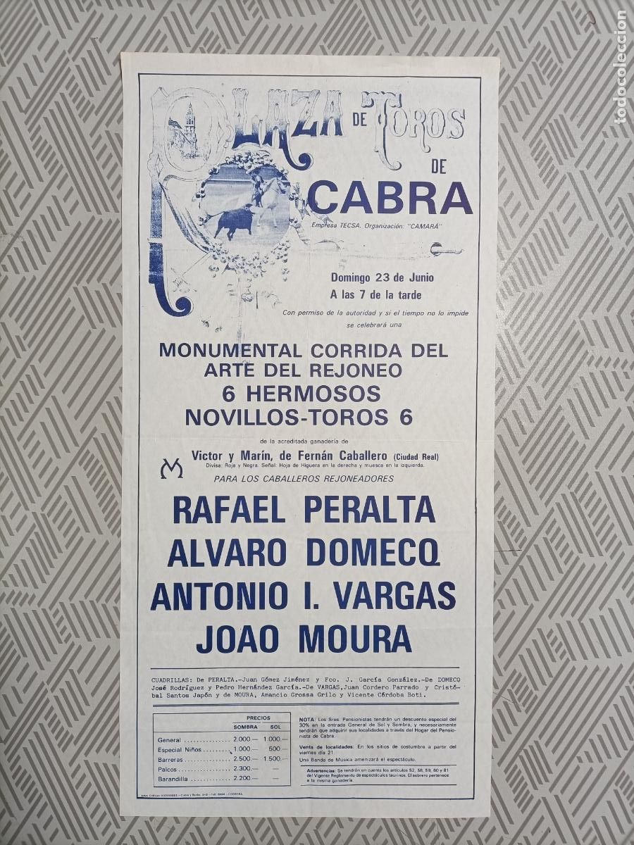 Carteles toros: Cartel Plaza de Toros de Cabra - Foto 1