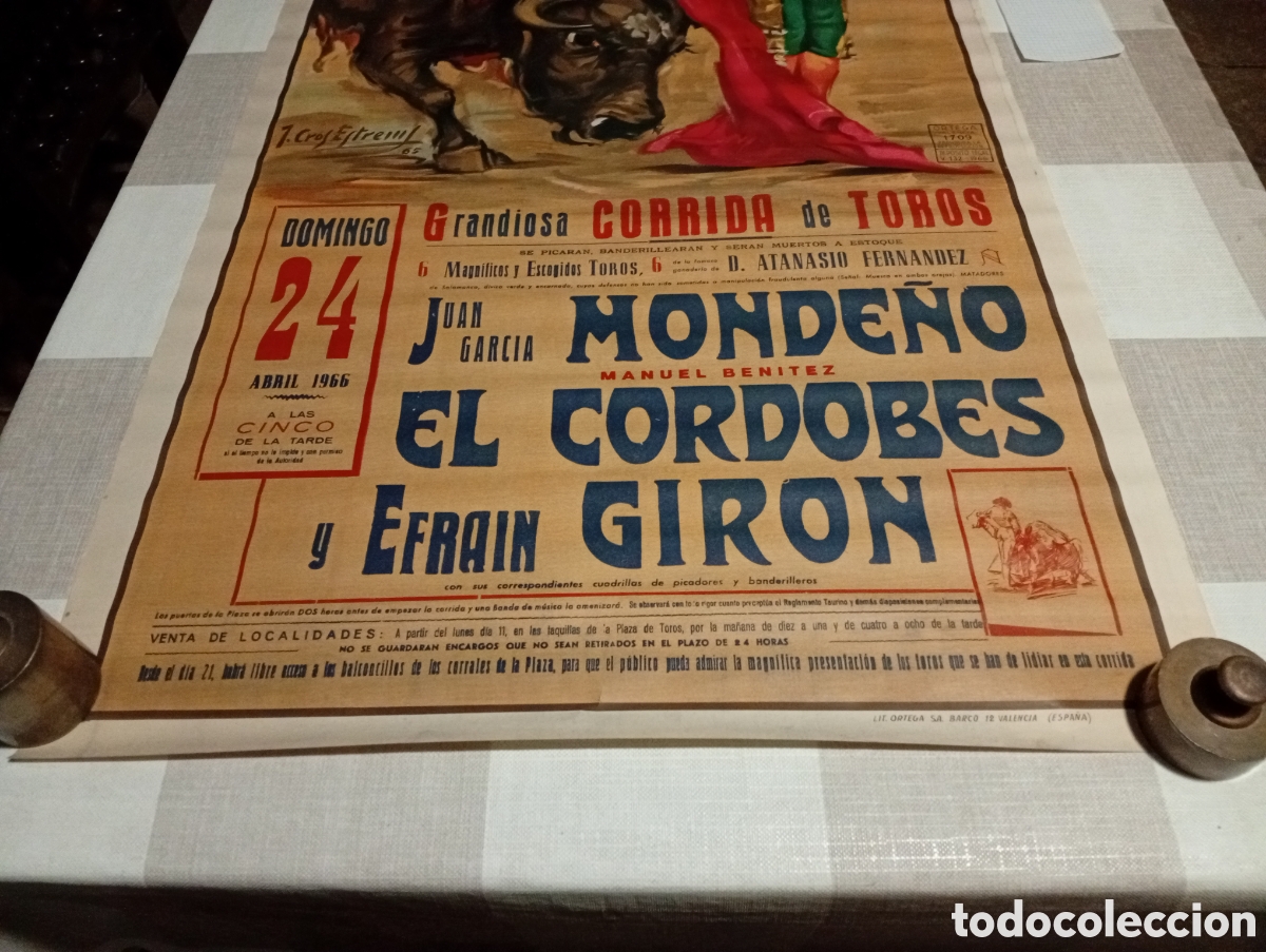 Carteles toros: Cartel de Toros en Castell&oacute;n 1966 - Foto 4