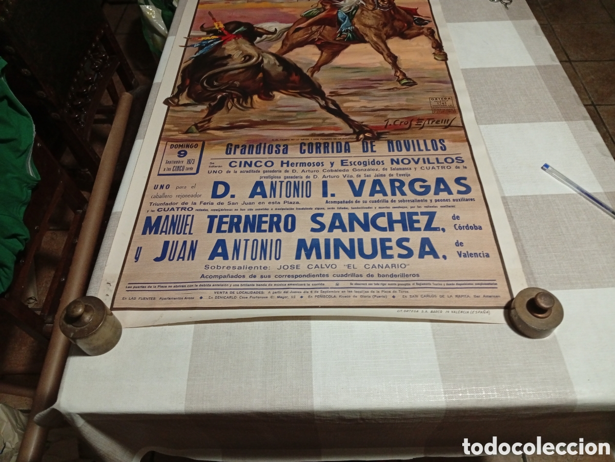 Carteles toros: Cartel de Toros en Vinaroz 1973 - Foto 4