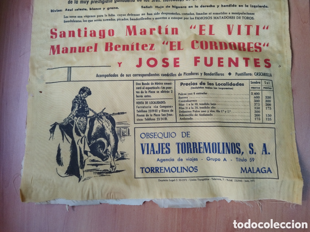 Carteles toros: CARTEL DE TOROS EN JA&Eacute;N 13 DE JUNIO DE 1971 - Foto 3