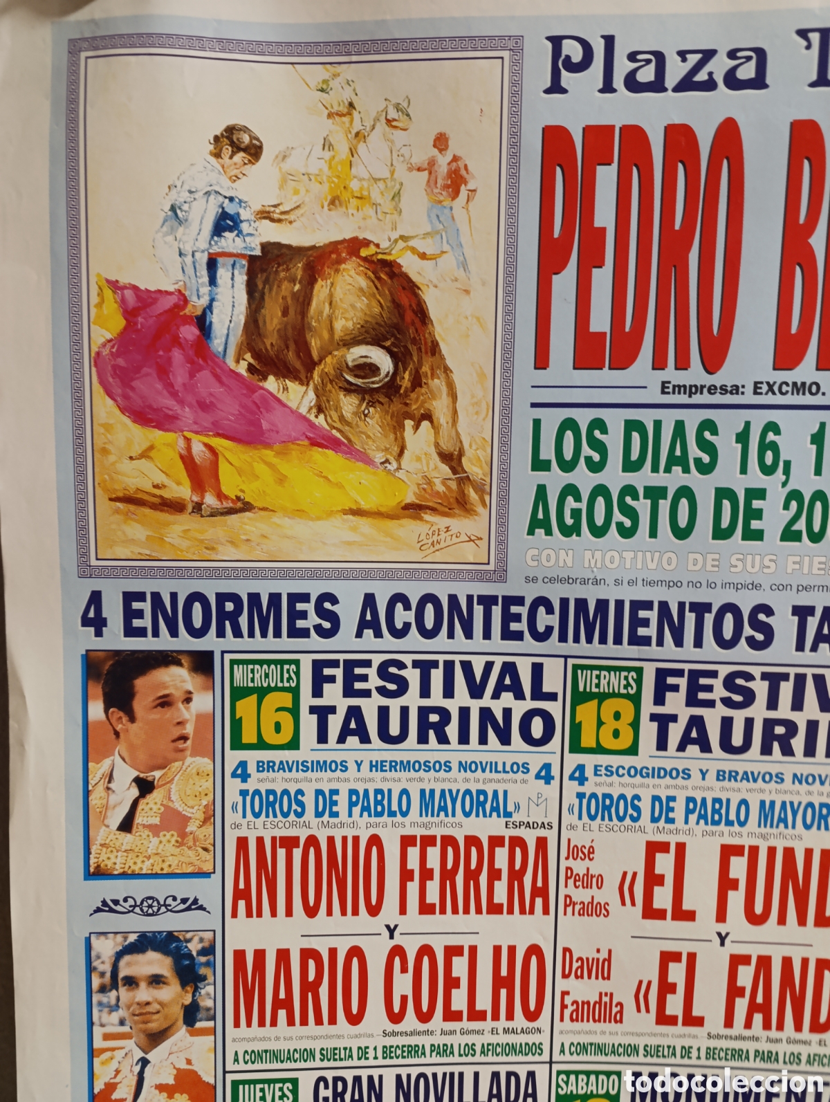 Carteles toros: Plaza de Toros de Pedro Bernardo - Foto 2
