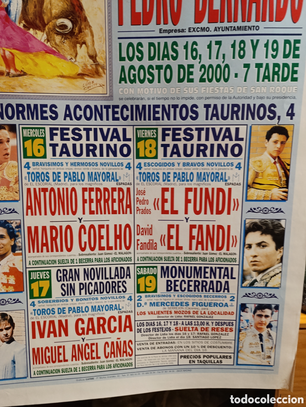 Carteles toros: Plaza de Toros de Pedro Bernardo - Foto 3