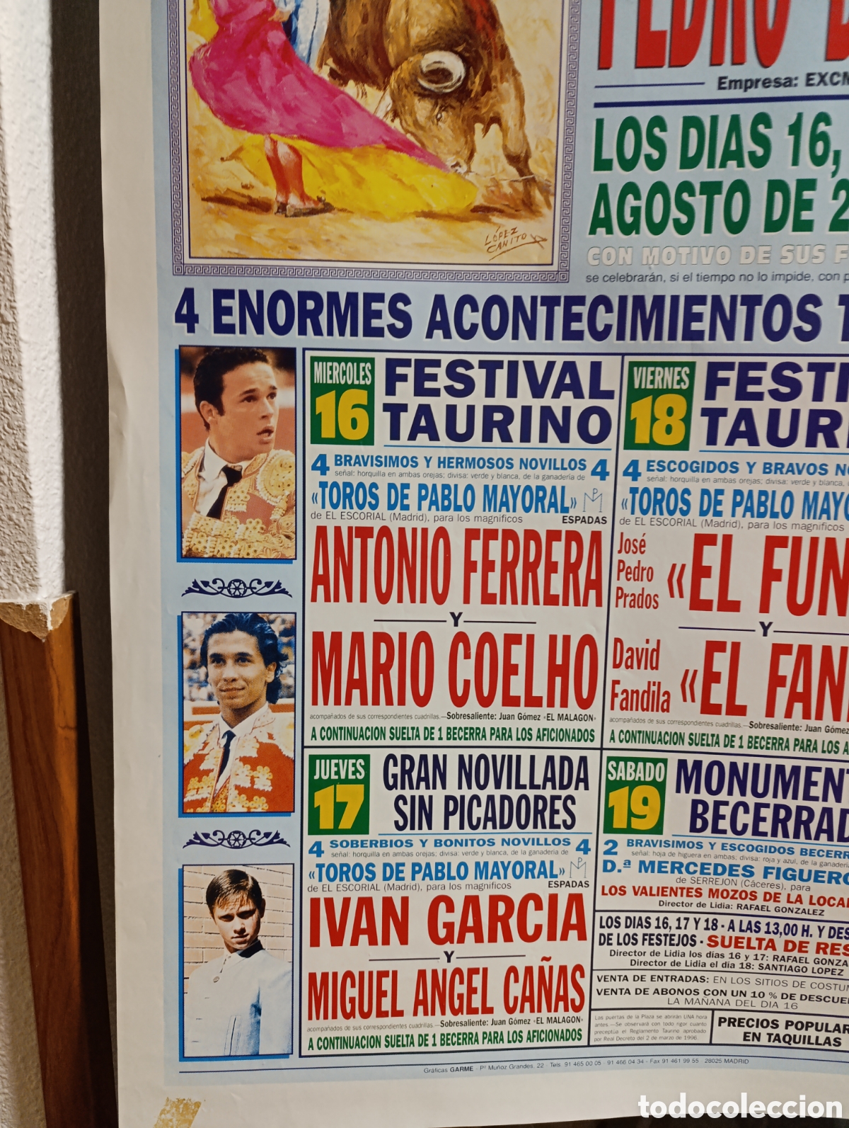Carteles toros: Plaza de Toros de Pedro Bernardo - Foto 4