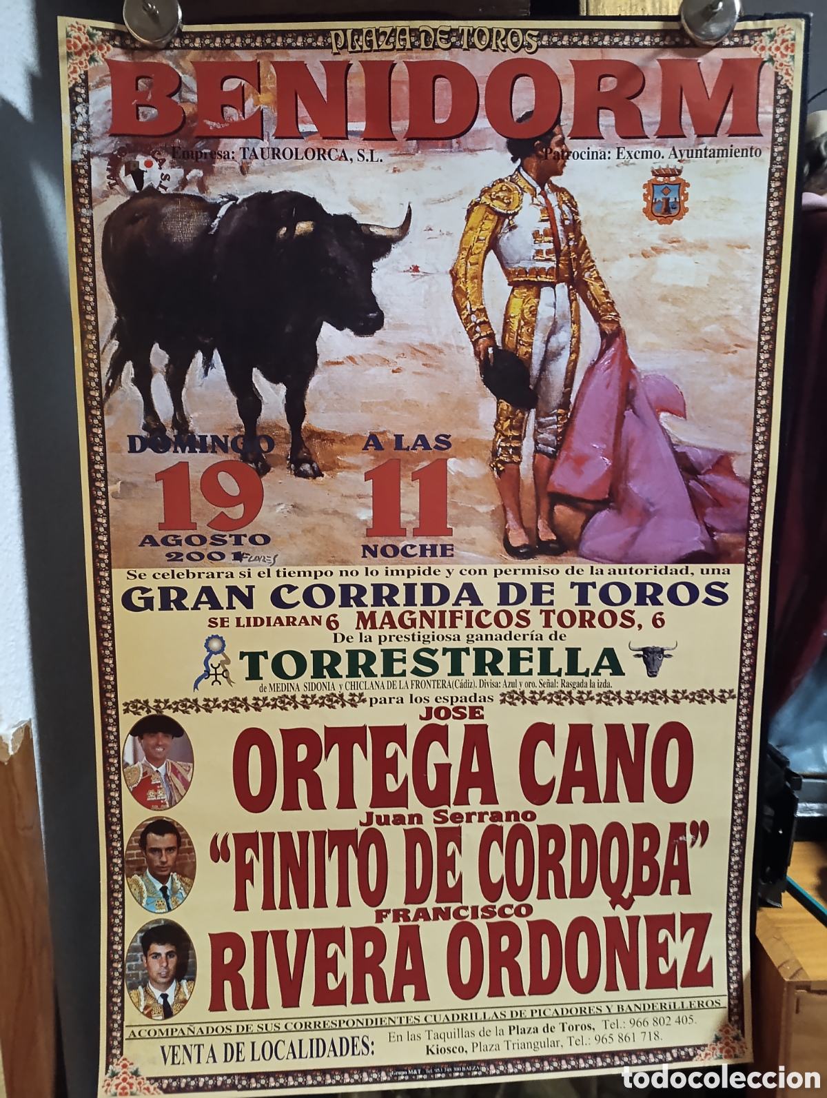 Carteles toros: corrida de toros en la Plaza de Toros de Benidorm. - Foto 1