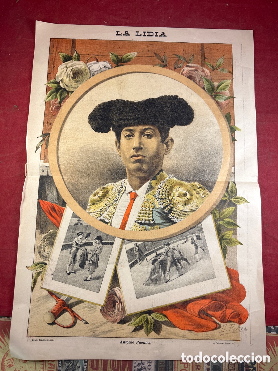 Carteles toros: LA LIDIA. ANTONIO FUENTES - Foto 1