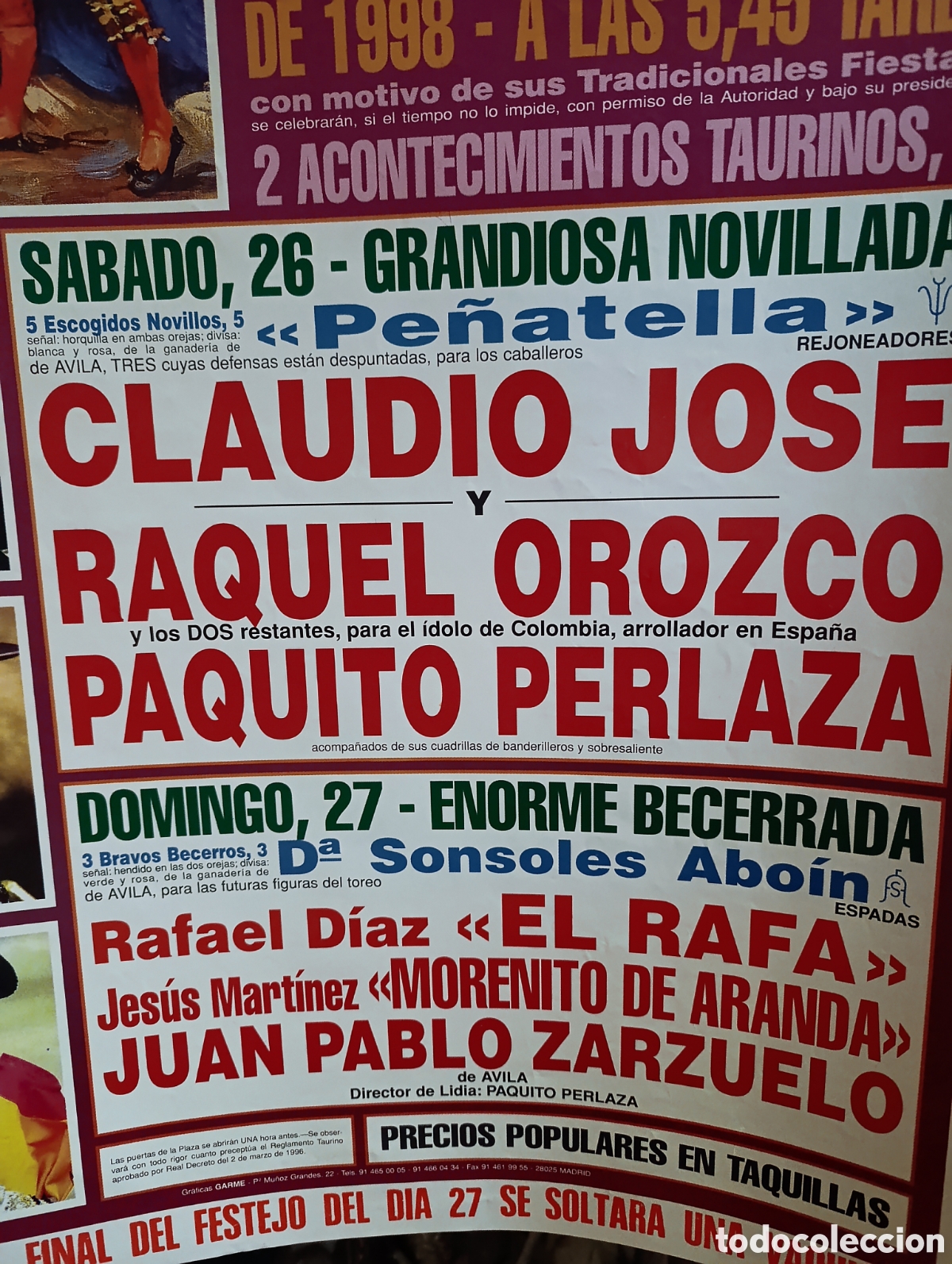 Carteles toros: Plaza de Toros de Tornadizos (&Aacute;vila) - Foto 3