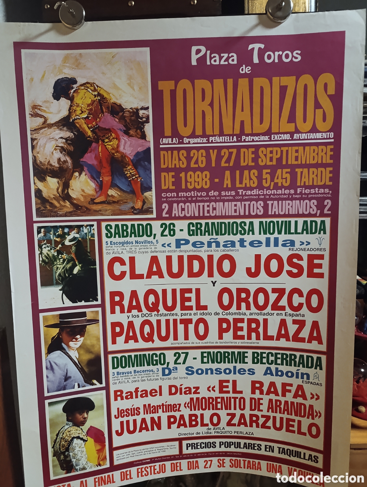 Carteles toros: Plaza de Toros de Tornadizos (&Aacute;vila) - Foto 1