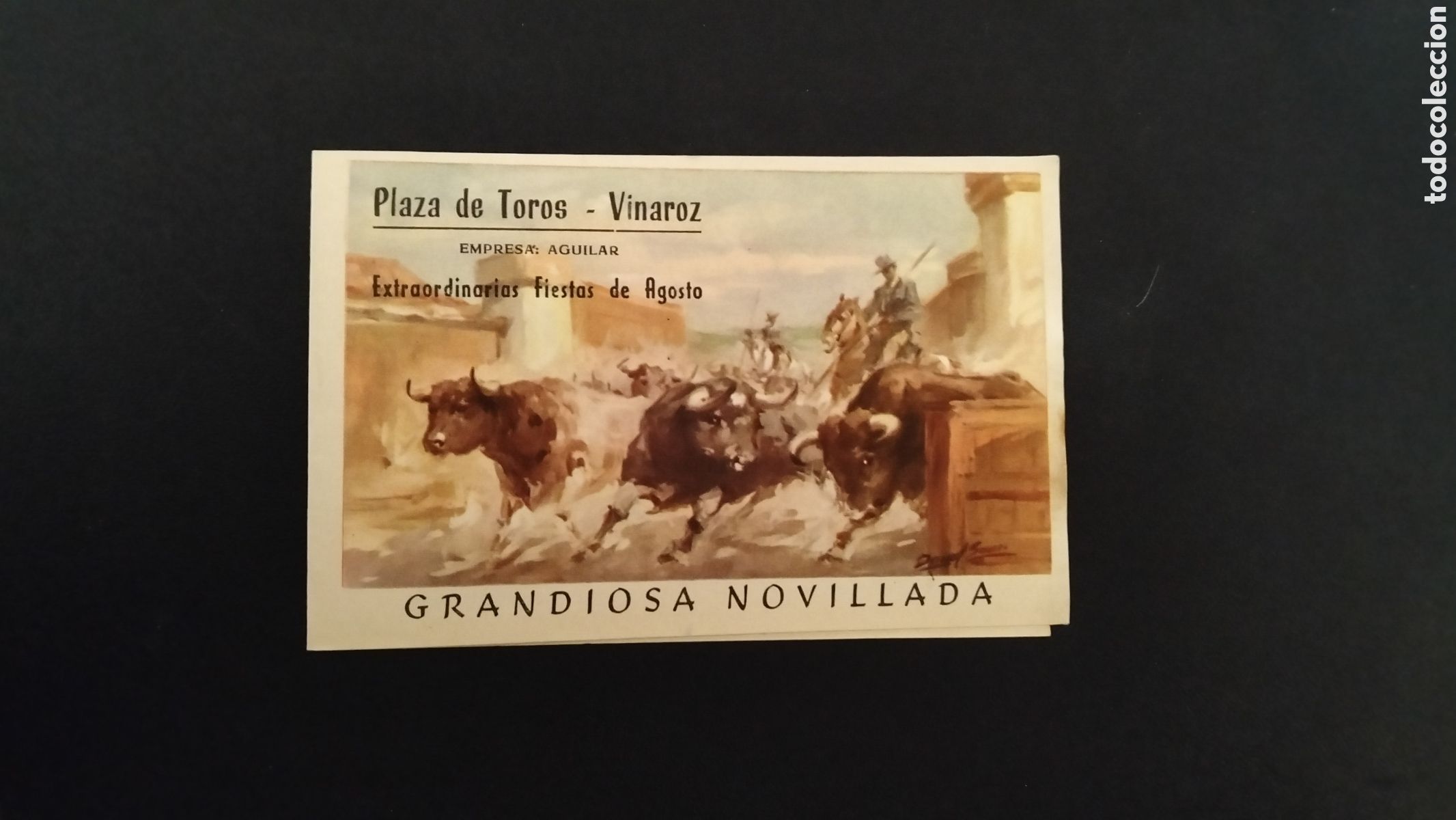 Plakate Stiere: PROGRAMA DE MANO - PLAZA DE TOROS VINAROZ 1963 - PAQUITA ROCAMORA - SILVERIO - MANOLO GALLARDO