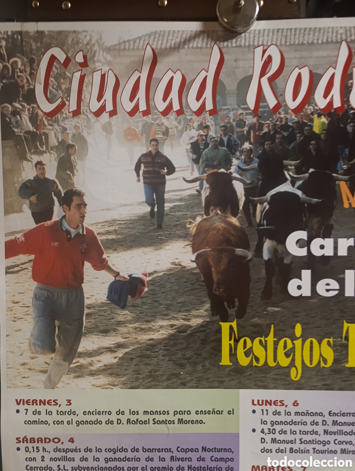Carteles toros: Carnaval del Toro de Ciudad Rodrigo en marzo de 2000 - Foto 2
