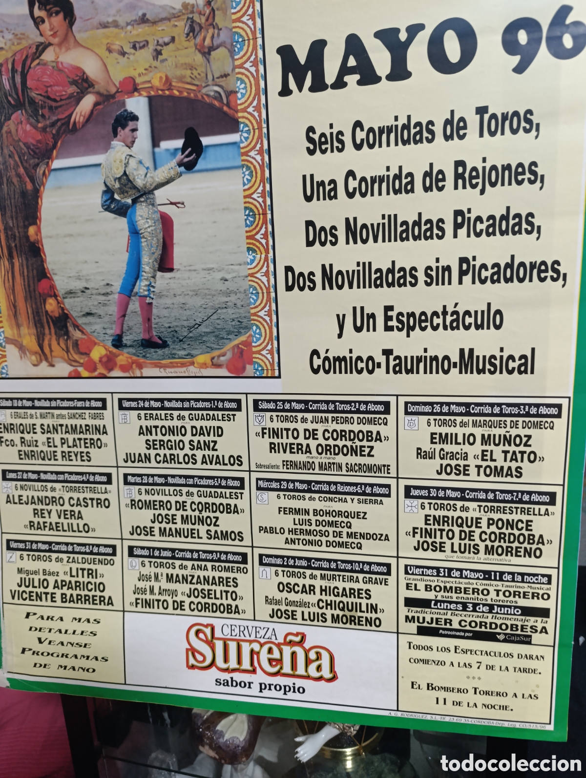 Carteles toros: Feria de Mayo de 1996 en C&oacute;rdoba - Foto 4