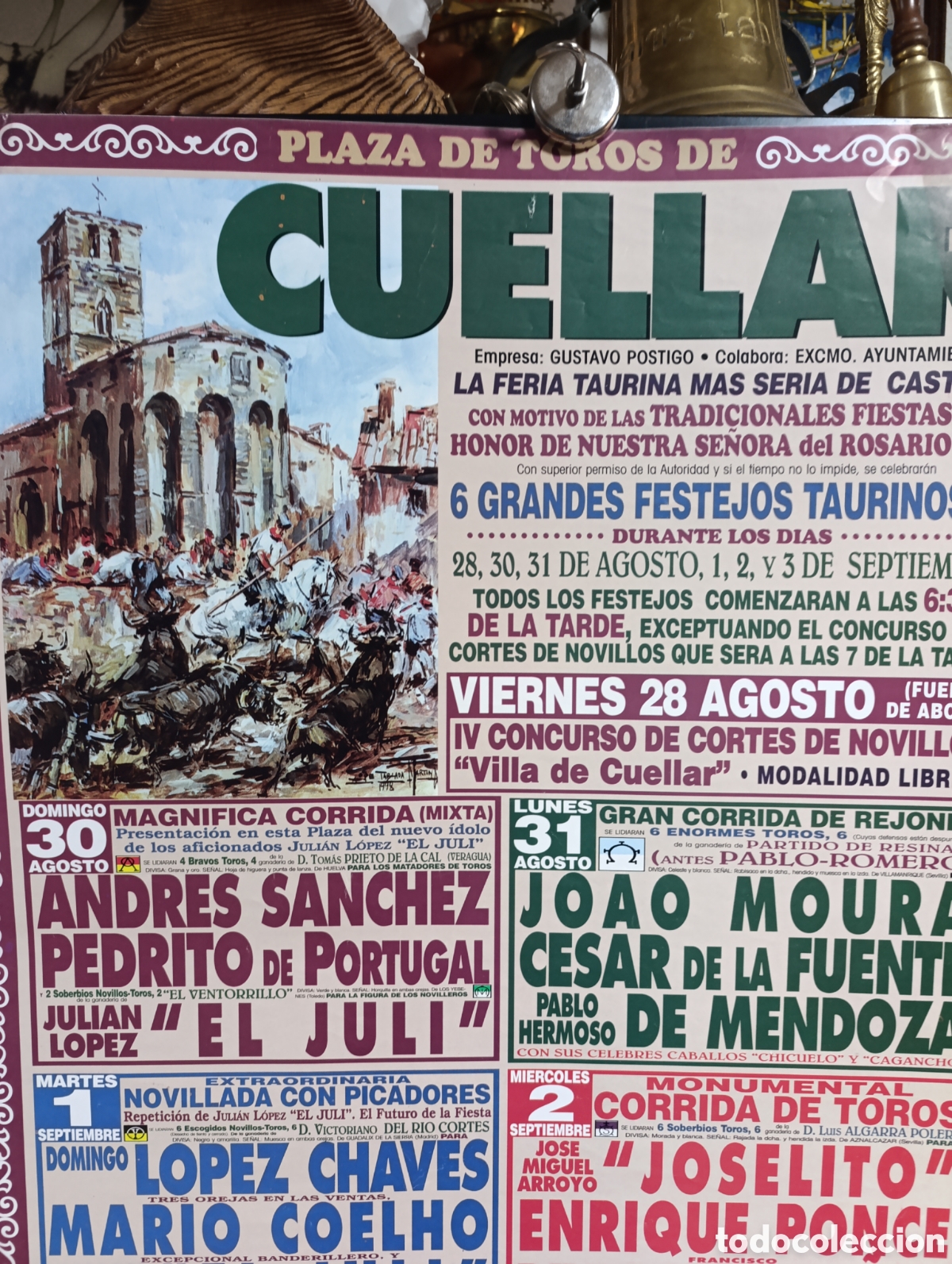 Carteles toros: Feria Taurina de Cu&eacute;llar de 1998 - Foto 3