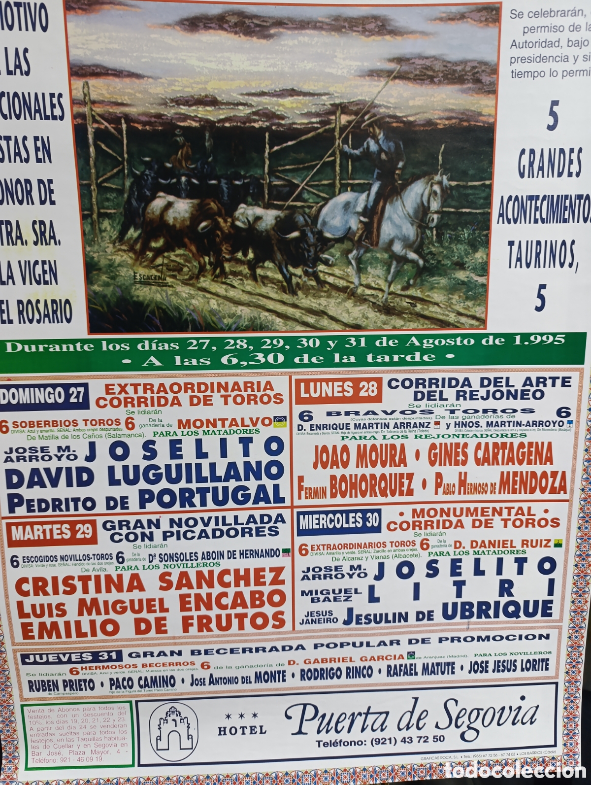 Carteles toros: Plaza de Toros de Cu&eacute;llar (Segovia) - Foto 3