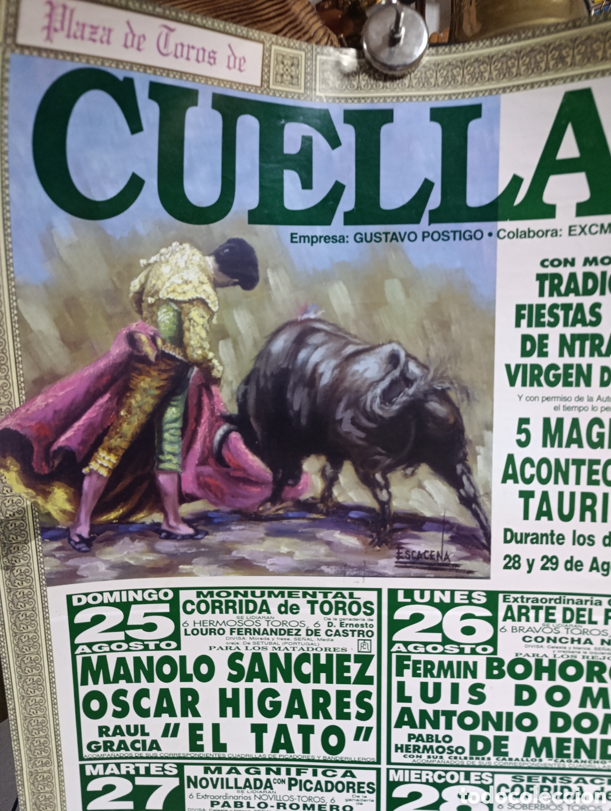 Carteles toros: Plaza de Toros de Cu&eacute;llar de 1996. - Foto 2
