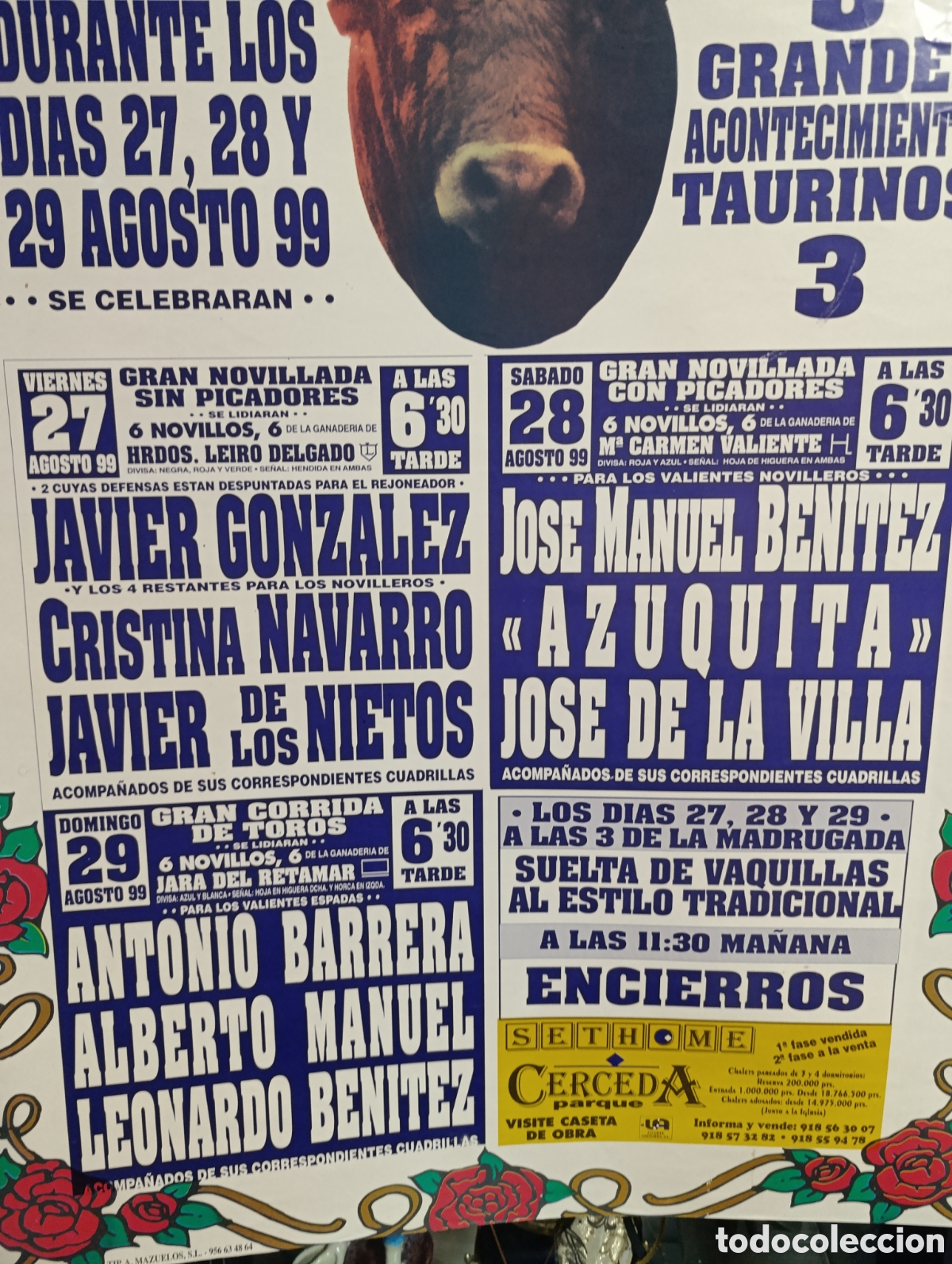 Carteles toros: Plaza de Toros de Cerceda (Madrid) - Foto 3
