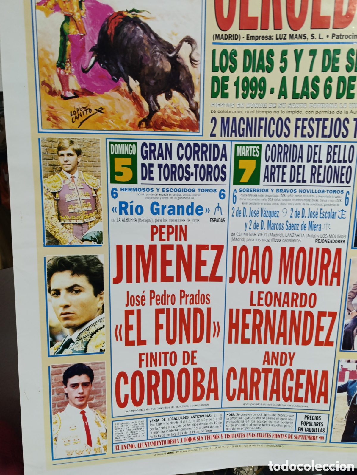 Carteles toros: Plaza de Toros de Cercedilla (Madrid) - Foto 3