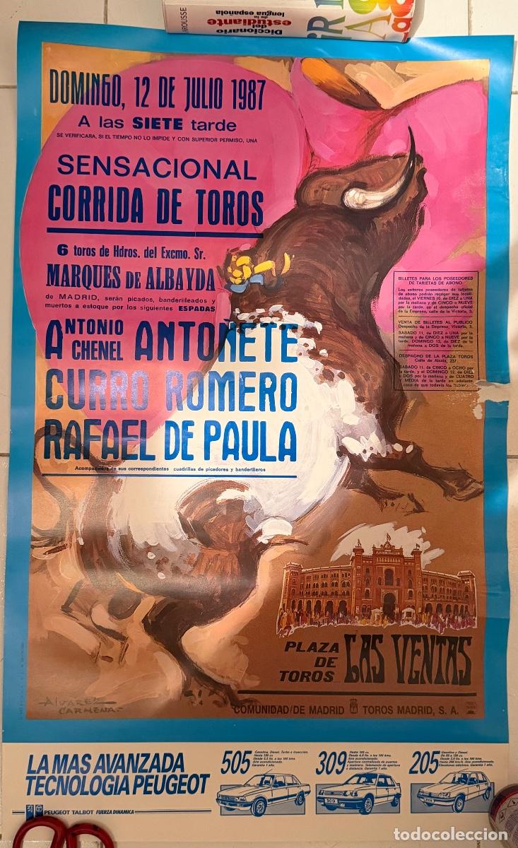 Carteles toros: Cartel Toros Madrid 1987 - Foto 1