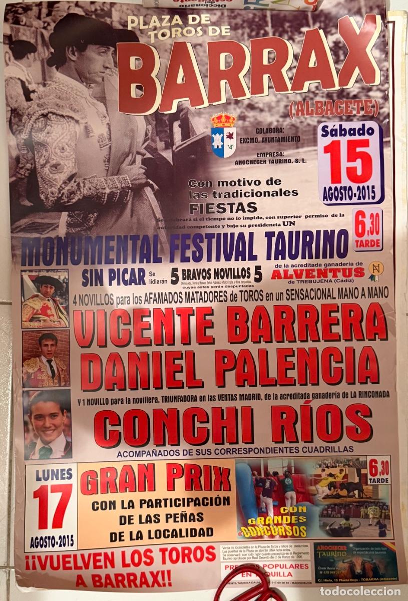 Carteles toros: Cartel Toros Barrax 2015 Manolete - Foto 1