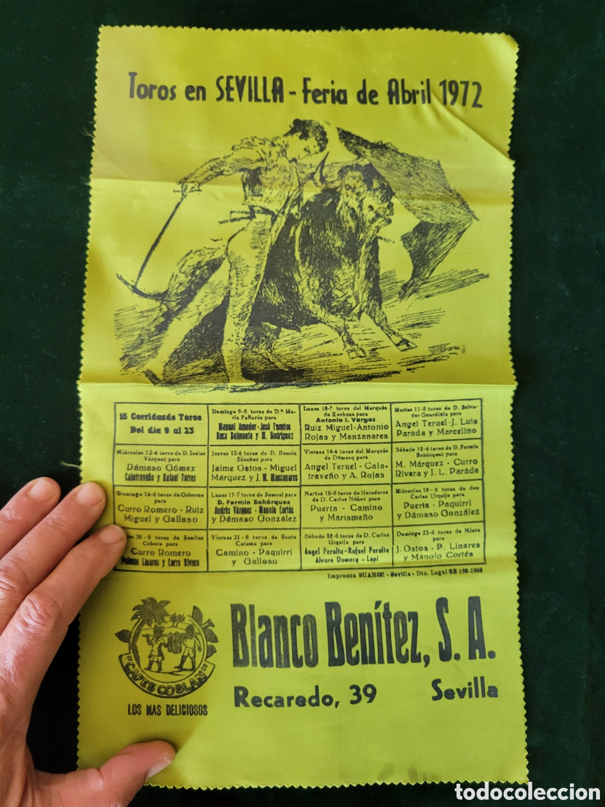 Carteles toros: CARTEL DE TOROS PROGRAMA FERIA DE ABRIL DE SEVILLA 1972 - Foto 3