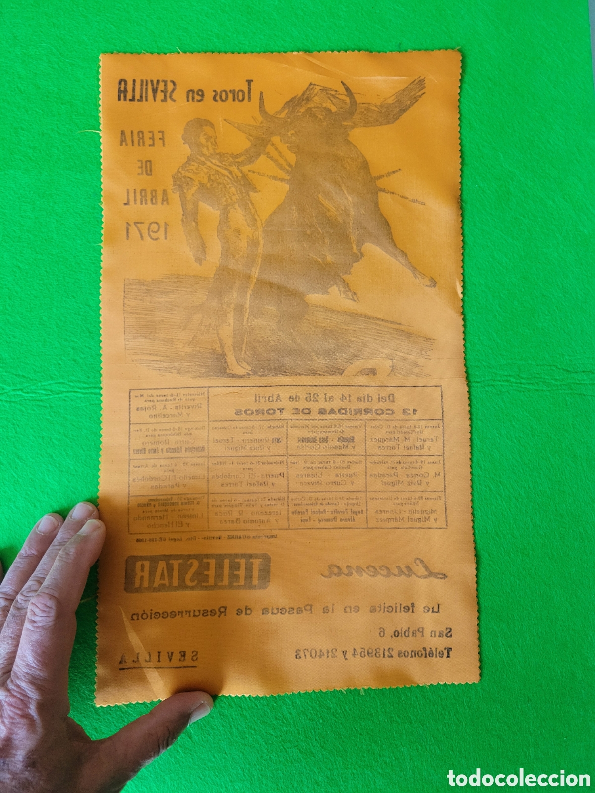 Carteles toros: CARTEL DE TOROS PROGRAMA FERI DE ABRIL DE SEVILLA 1971 - Foto 2
