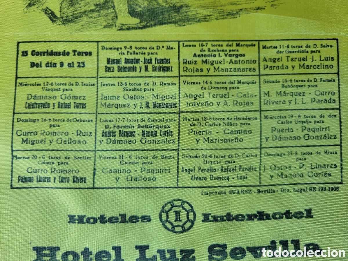 Carteles toros: CARTEL DE TOROS PROGRAMA FERIA DE ABRIL DE SEVILLA 1972 - Foto 2