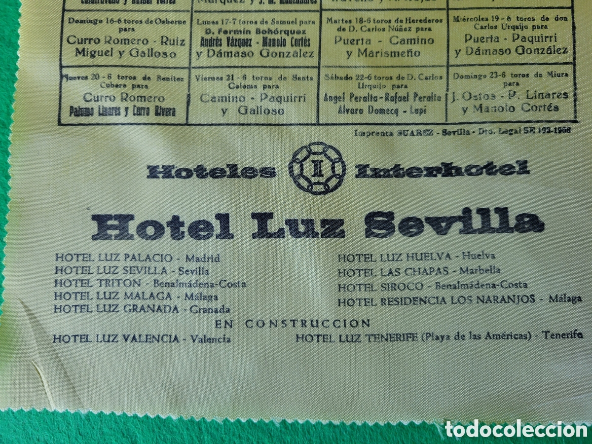 Carteles toros: CARTEL DE TOROS PROGRAMA FERIA DE ABRIL DE SEVILLA 1972 - Foto 3