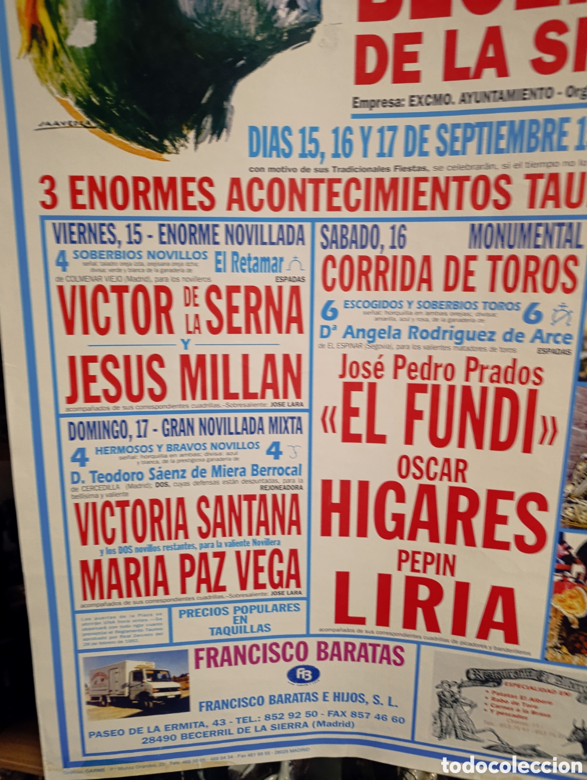 Carteles toros: Plaza de Toros de Becerril de la Sierra (Madrid) - Foto 5
