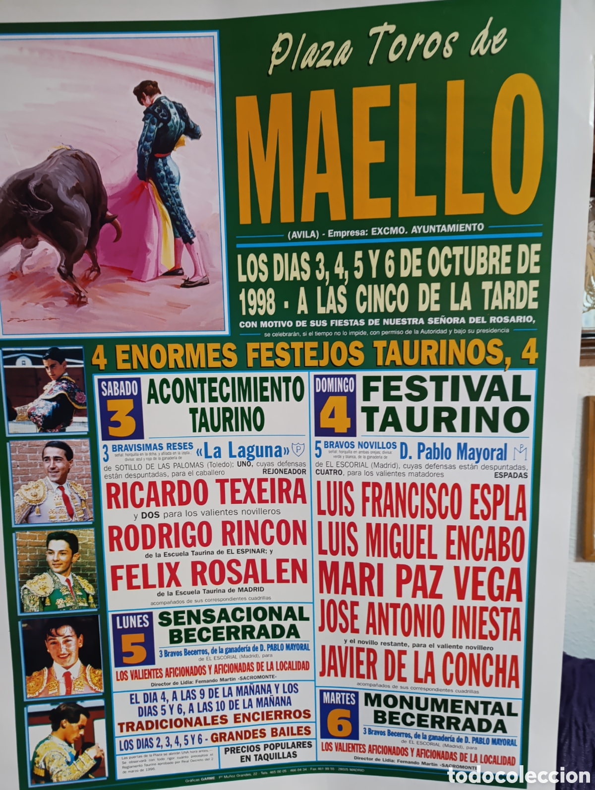 Carteles toros: Plaza de Toros de Maello (&Aacute;vila) - Foto 4